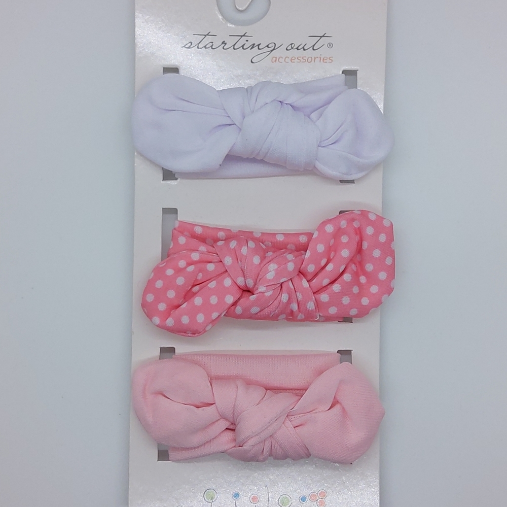 Baby Girl 3-pack Headwraps NEW